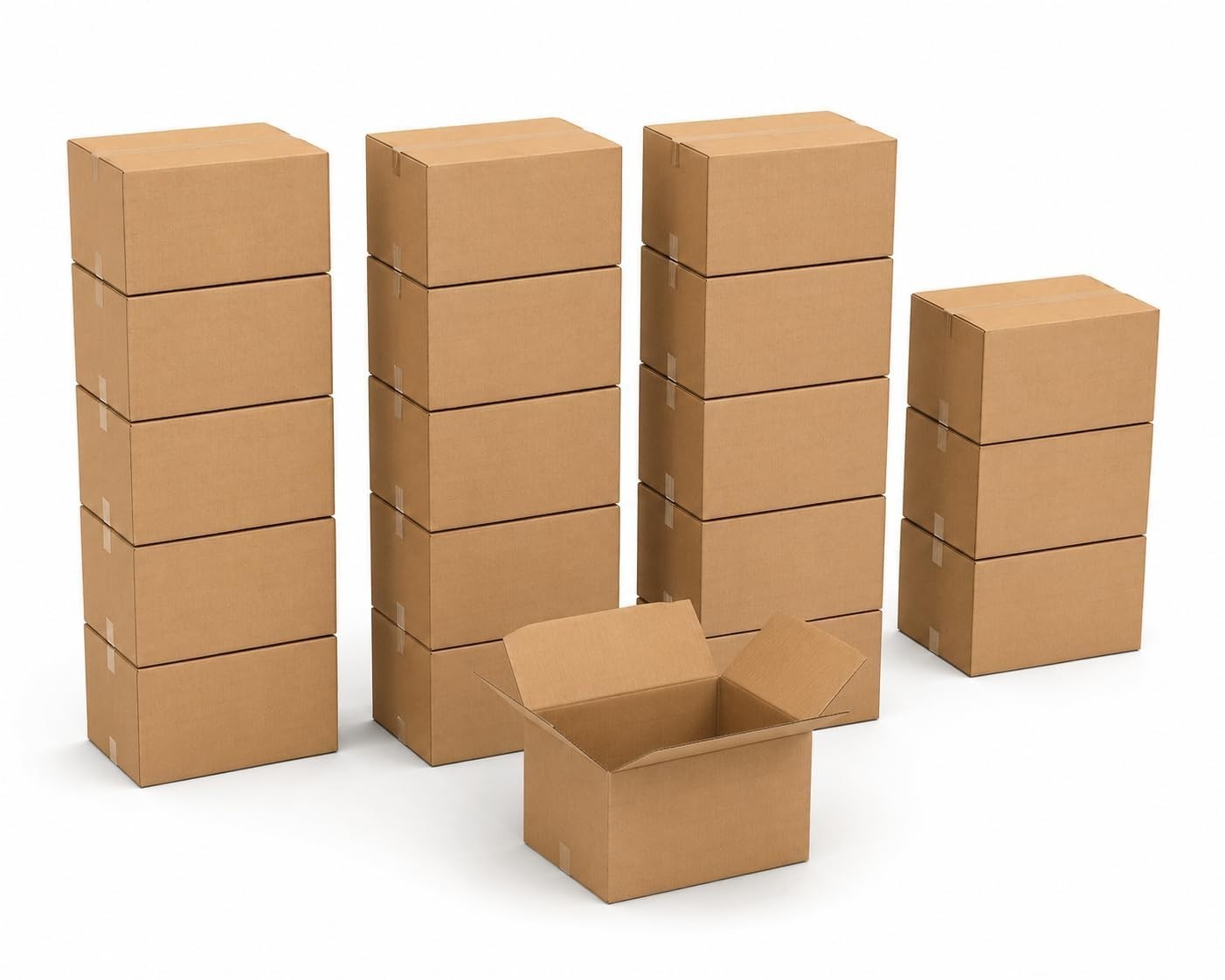 Medium Moving Boxes 20 Pack   18"x14"x12" Corrugated Cardboard for Shipping, Pac4
