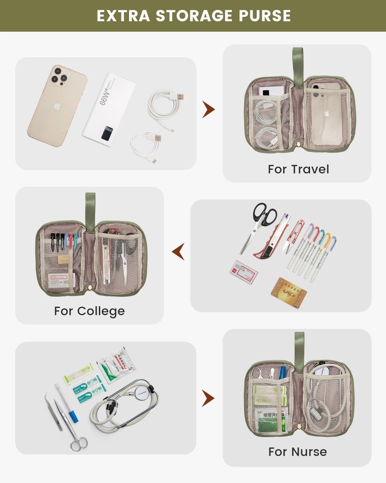 Stylish 15.6" Laptop Backpack for Women, USB Port, Waterproof Travel Bag, 2PCS6