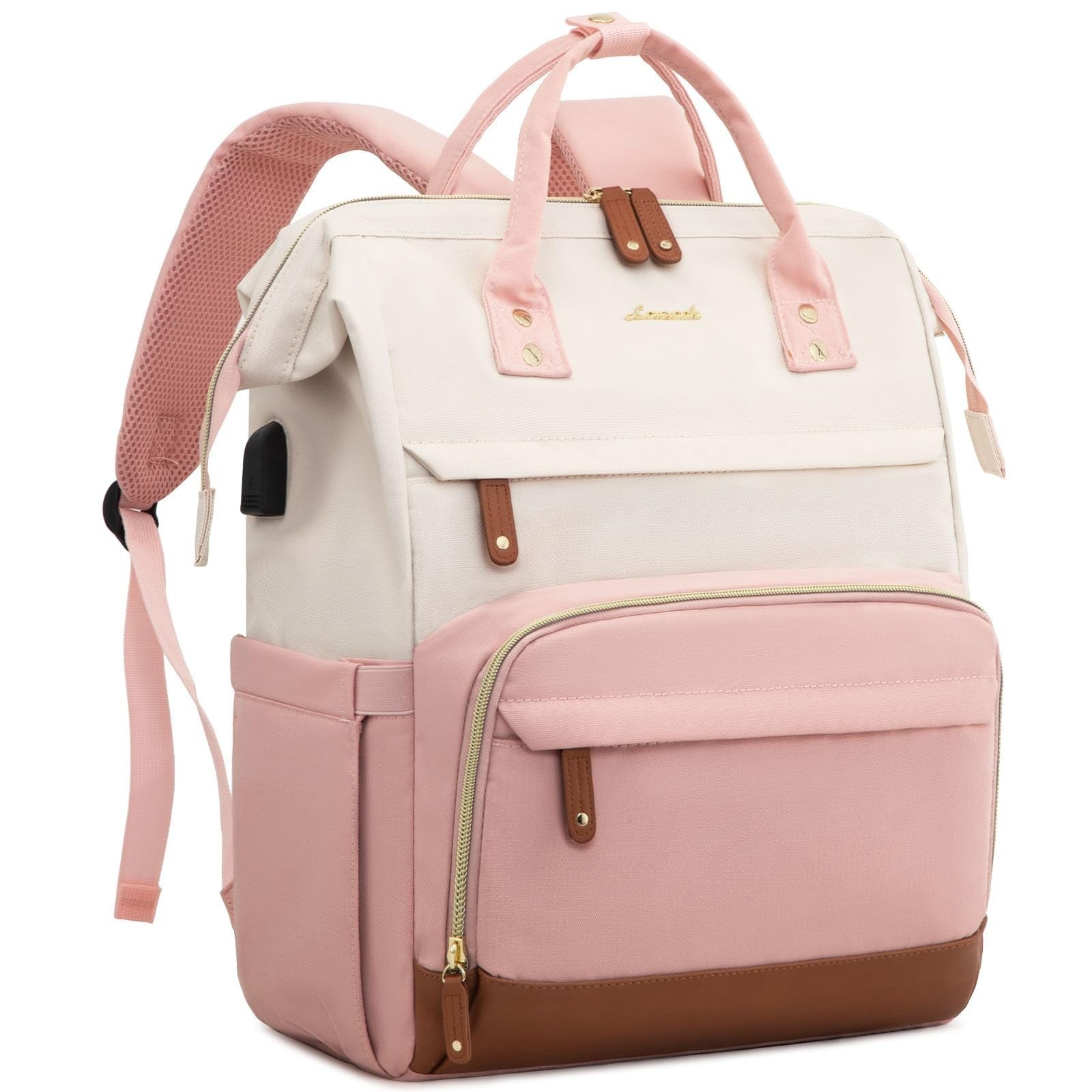 Stylish 15.6" Laptop Backpack for Women, Waterproof Large Capacity Work & Travel1
