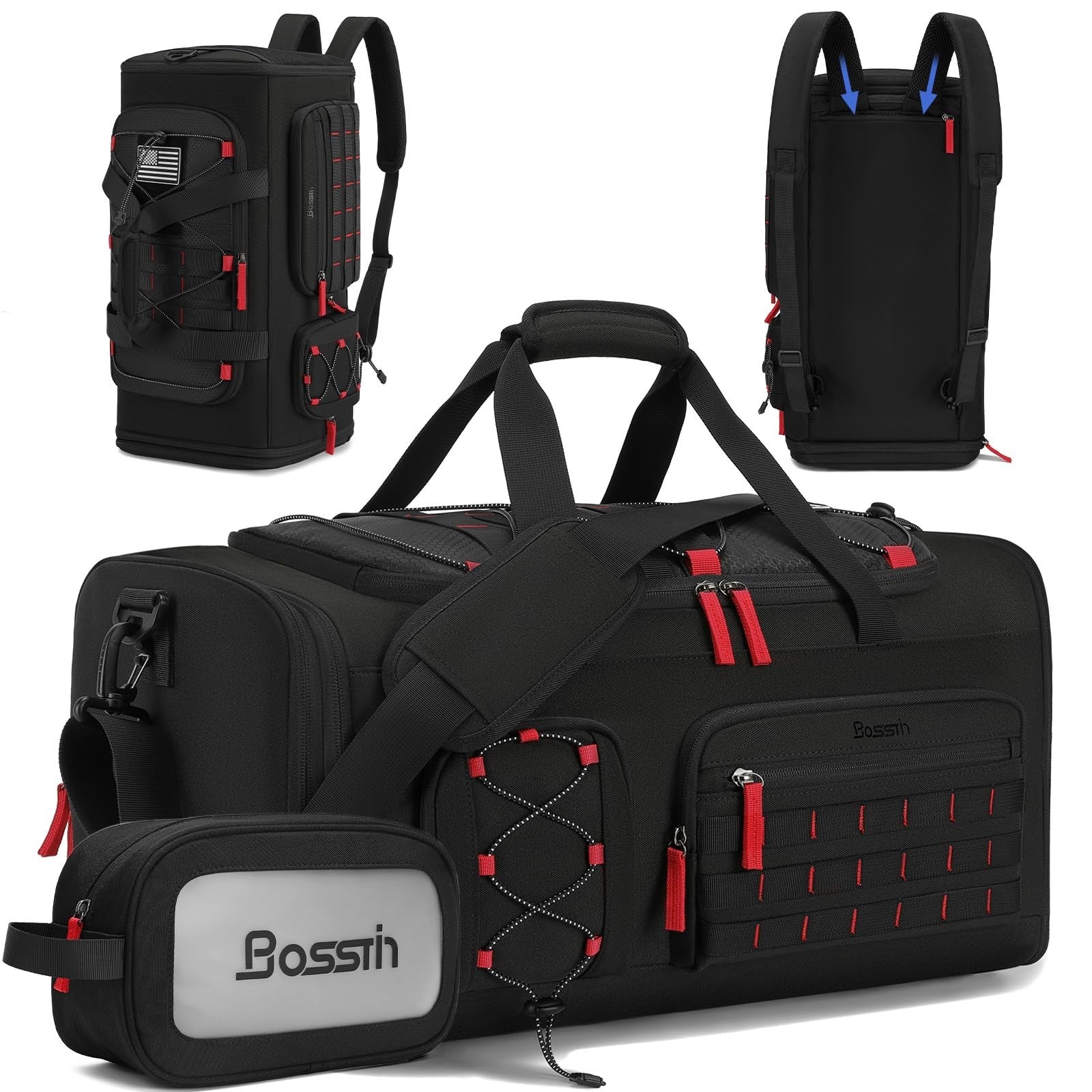 Expandable 45L 50L Gym Bag for Men & Women, Sports Duffle Bag, Travel Tote1