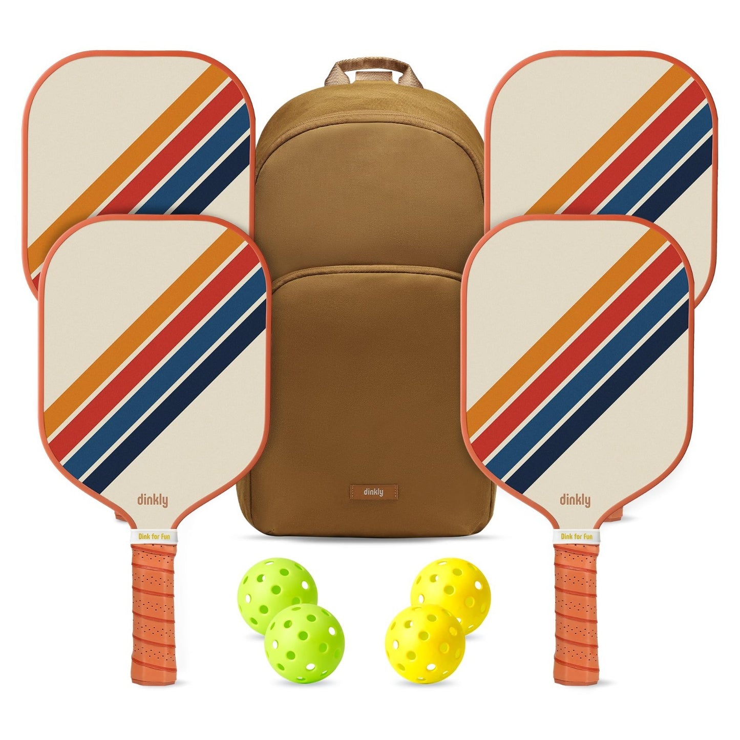 Pickleball Paddle Set of 2/4 - USAPA Approved, Graphite/Fiberglass, 4 Balls & Ba1
