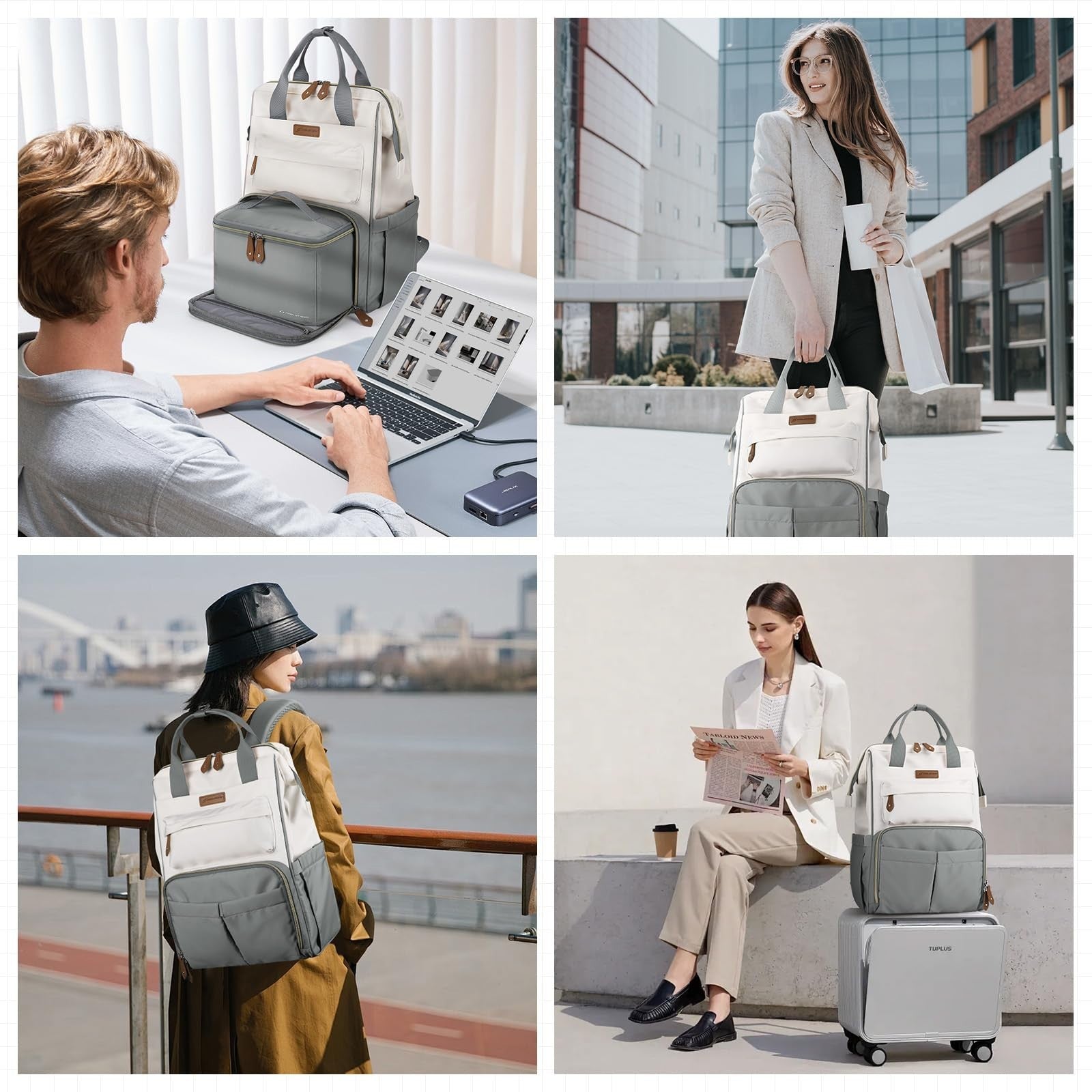 Travel Laptop Backpack for Men & Women, Fits 15.6-17.3" Laptops, Insulated Lunch8