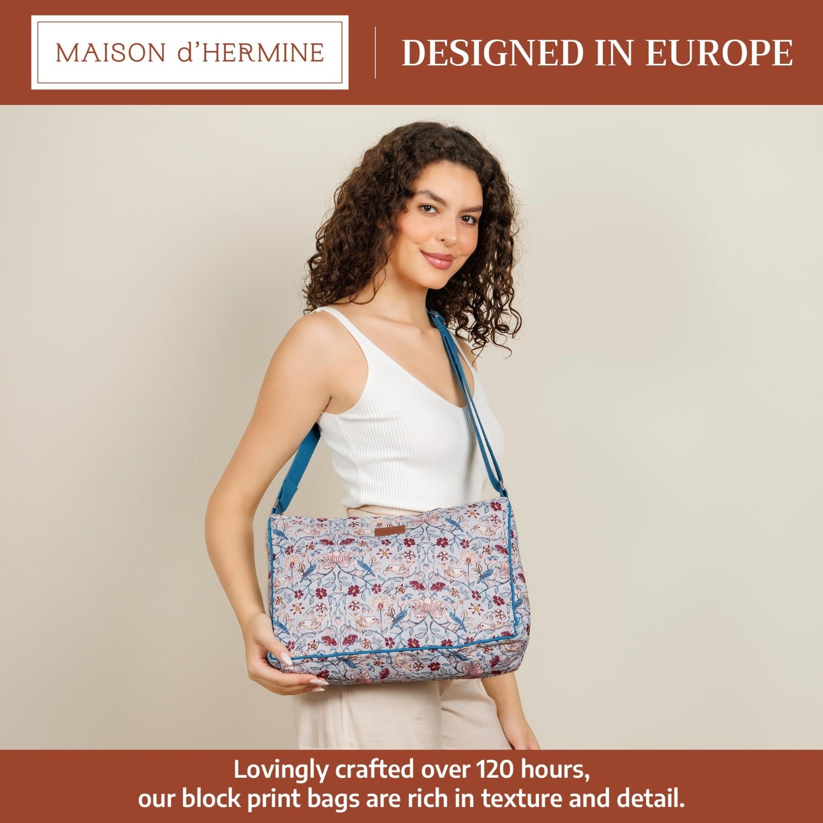 Stylish Cotton Shoulder Bag for Women   Versatile Handbag, Everyday Use, Fashion1