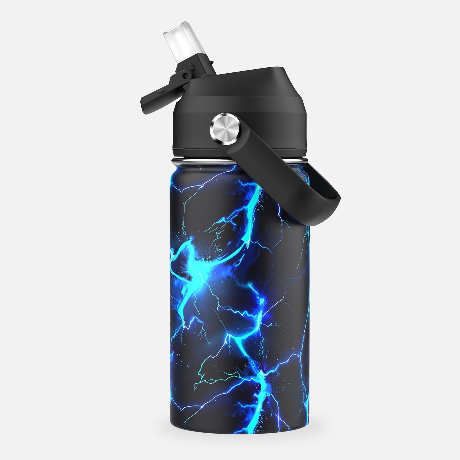 Cool Luminous Gamer Backpack for Boys, 6PCS Set with Insulated Water Bottle, Lun6
