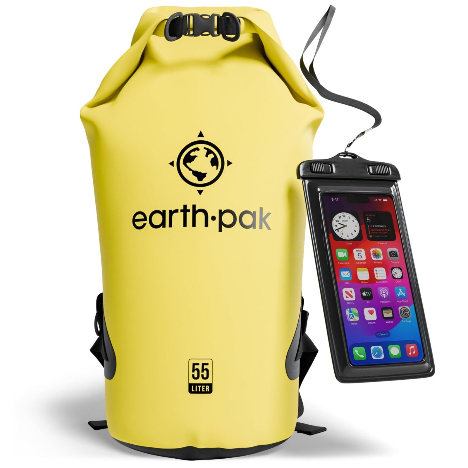 Waterproof Dry Bag Backpack   Roll Top Sack for Kayaking & Outdoor Gear + Phone1
