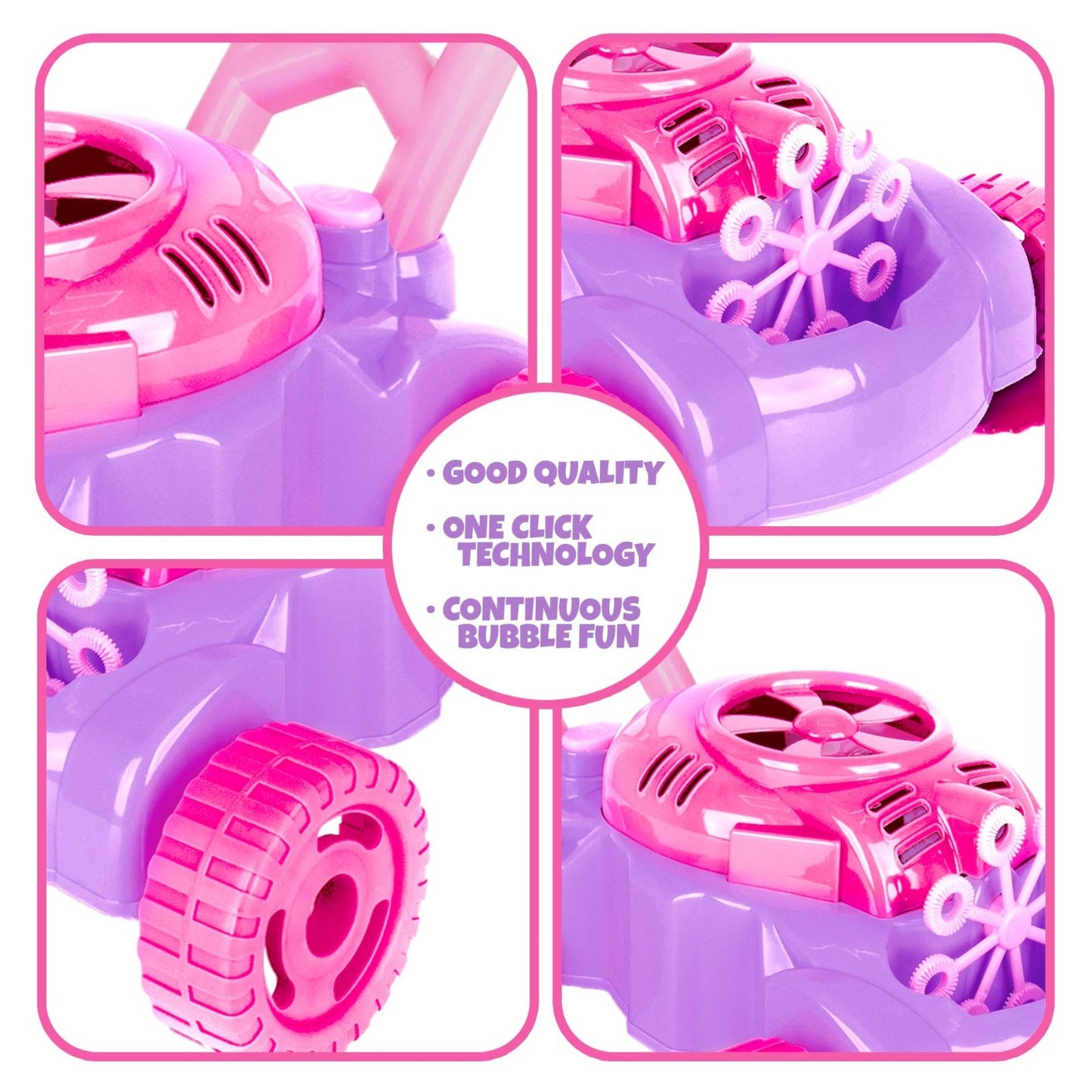 Bubble Lawn Mower for Toddlers 1-3 | Outdoor Bubble Machine & Gardening Toy for3