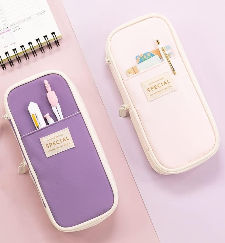 Large Storage Pencil Case Bag   Zipper Pouch Organizer for Office & Travel, Big8