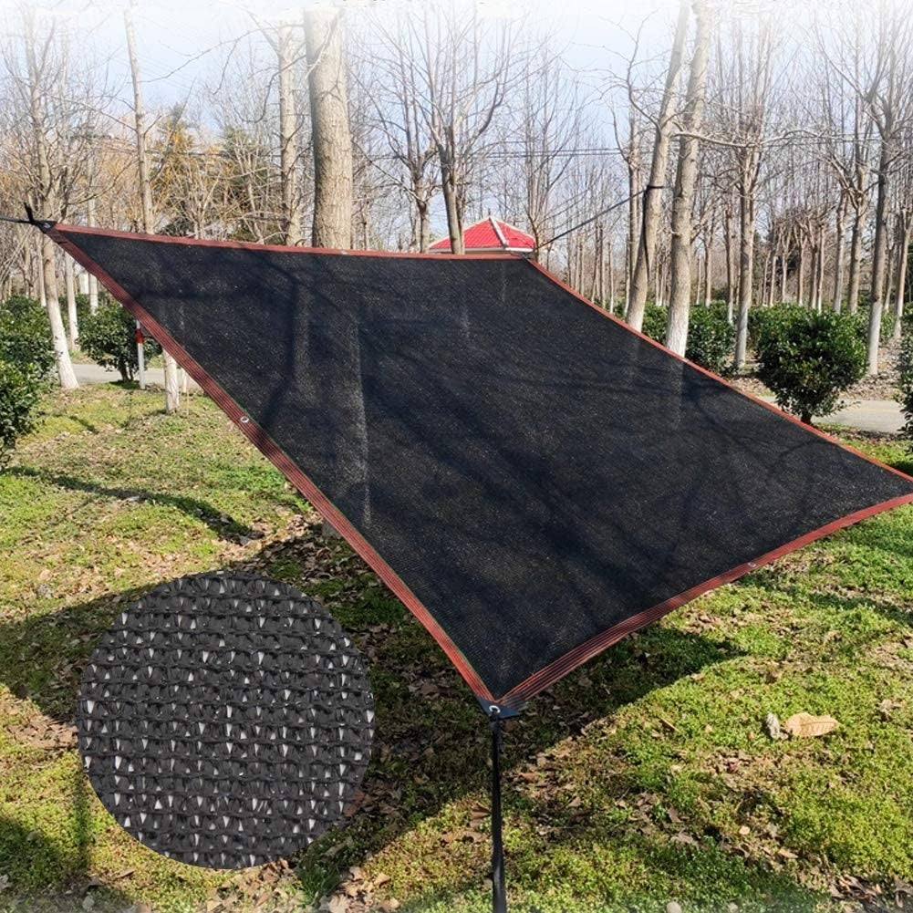 70% Black Shade Cloth 12x12 FT Durable Mesh Tarp with Grommets for Garden, Green2
