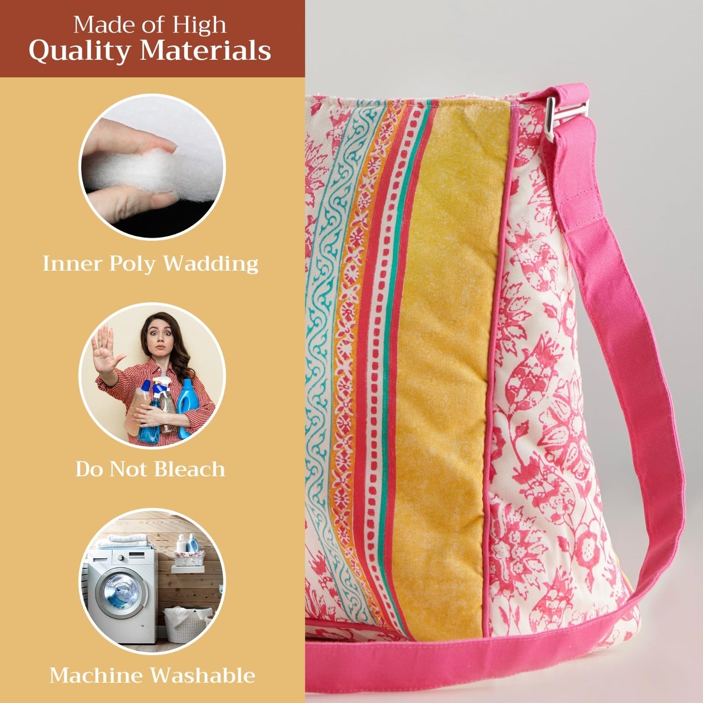 Stylish Cotton Shoulder Bag for Women   Versatile Handbag, Everyday Use, Fashion2