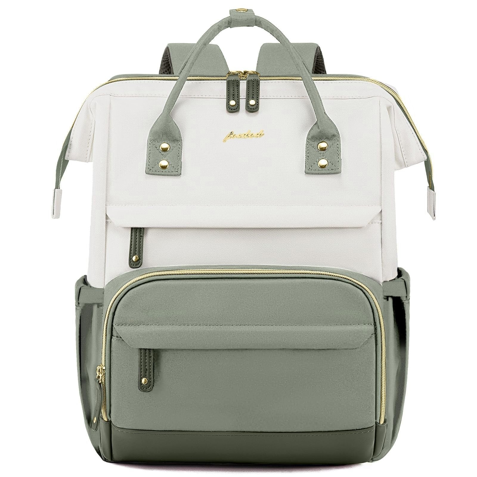 Stylish 15.6" Laptop Backpack for Women   Waterproof Travel Work Bag, Bookbag, P7