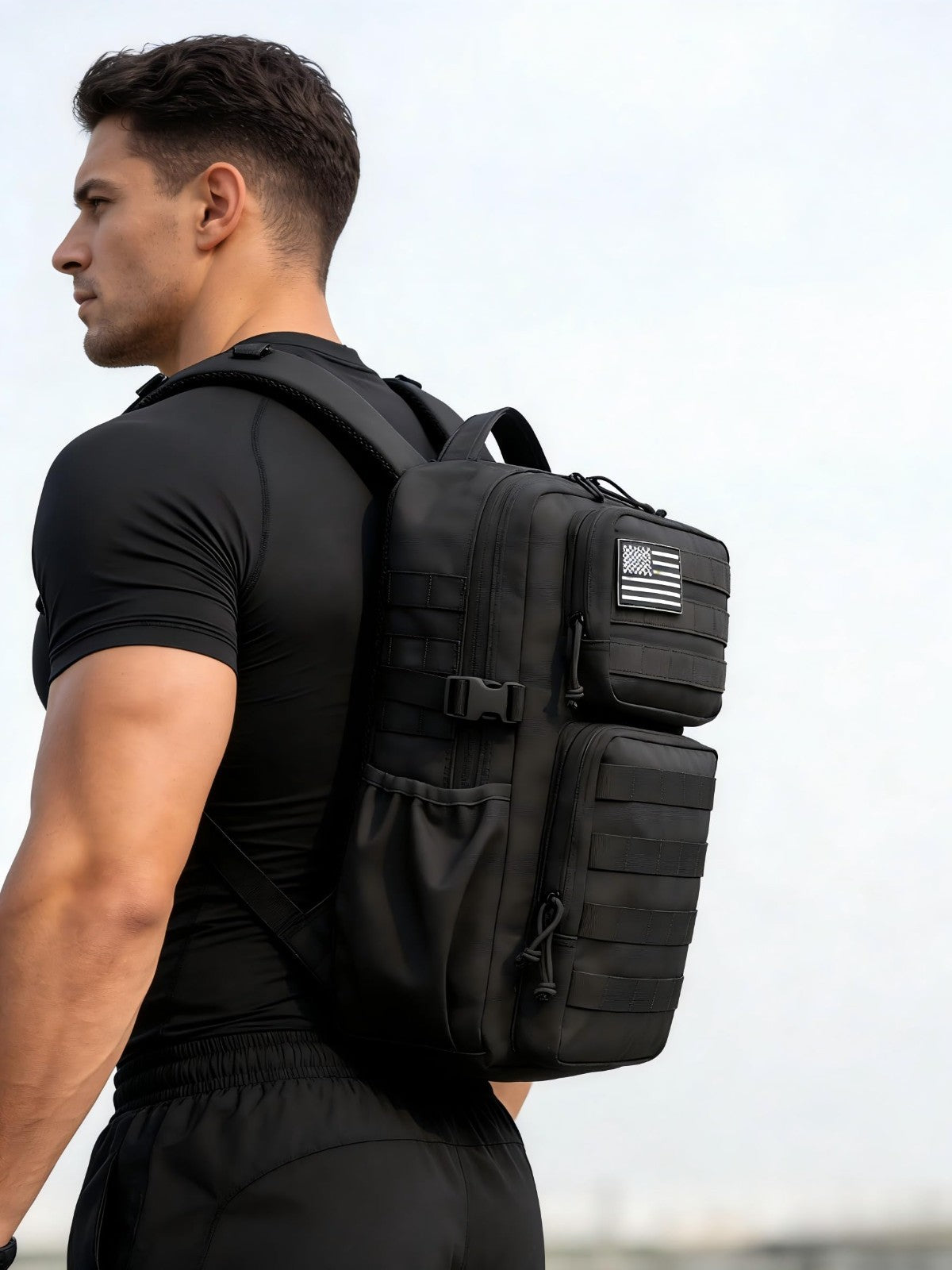 Waterproof Military Tactical Backpack   3 Day Assault Pack, Molle Daypack with W2
