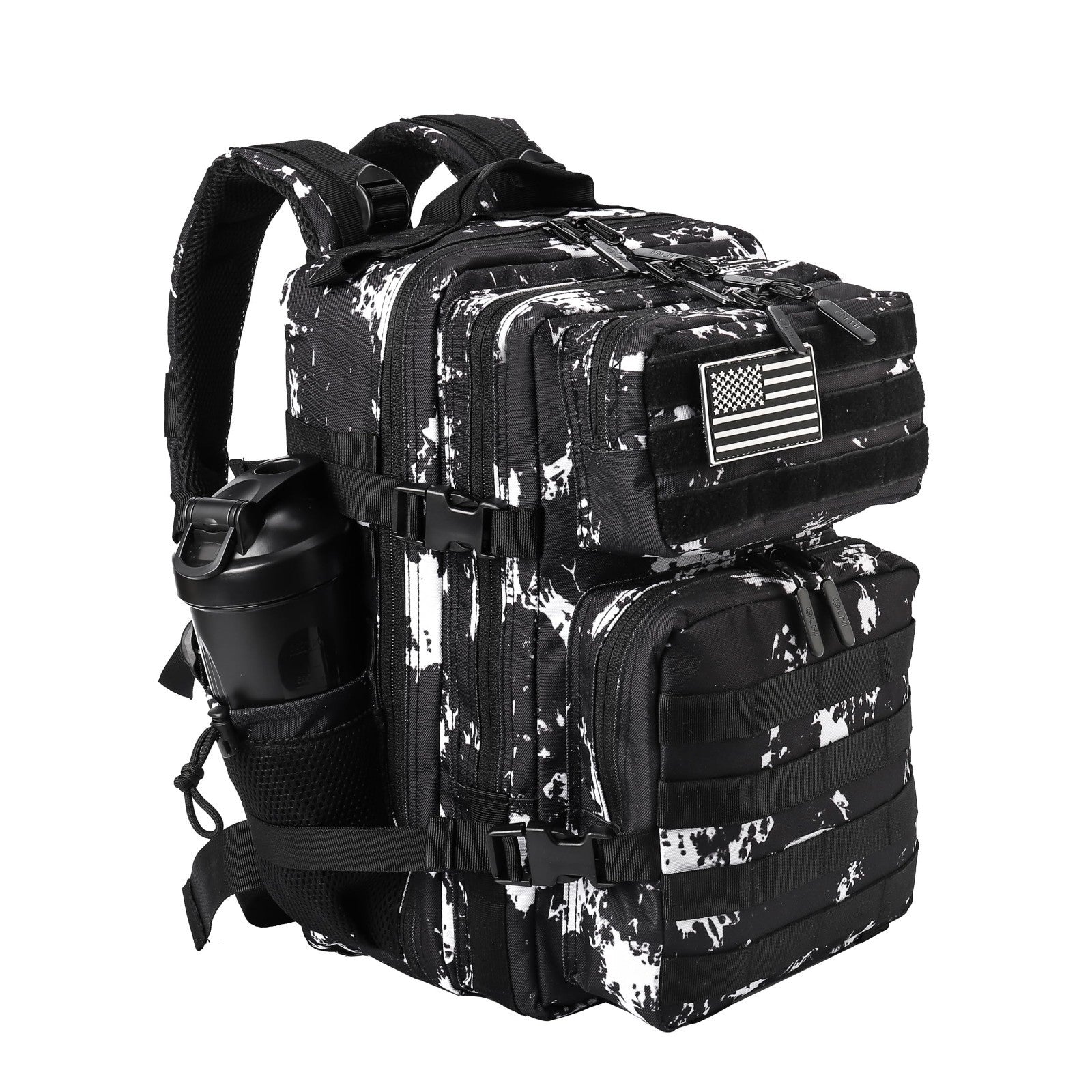 Tactical Military Backpack 25L/35L   Army Assault Pack, Rucksack with Bottle Hol1