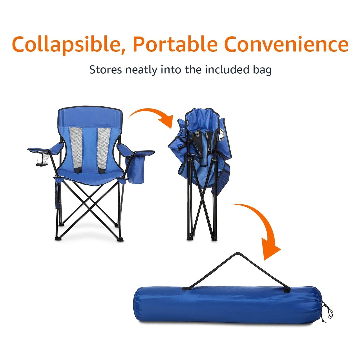 Portable Camping Chair   Lightweight, Foldable, Outdoor Seating for Hiking & Tra8