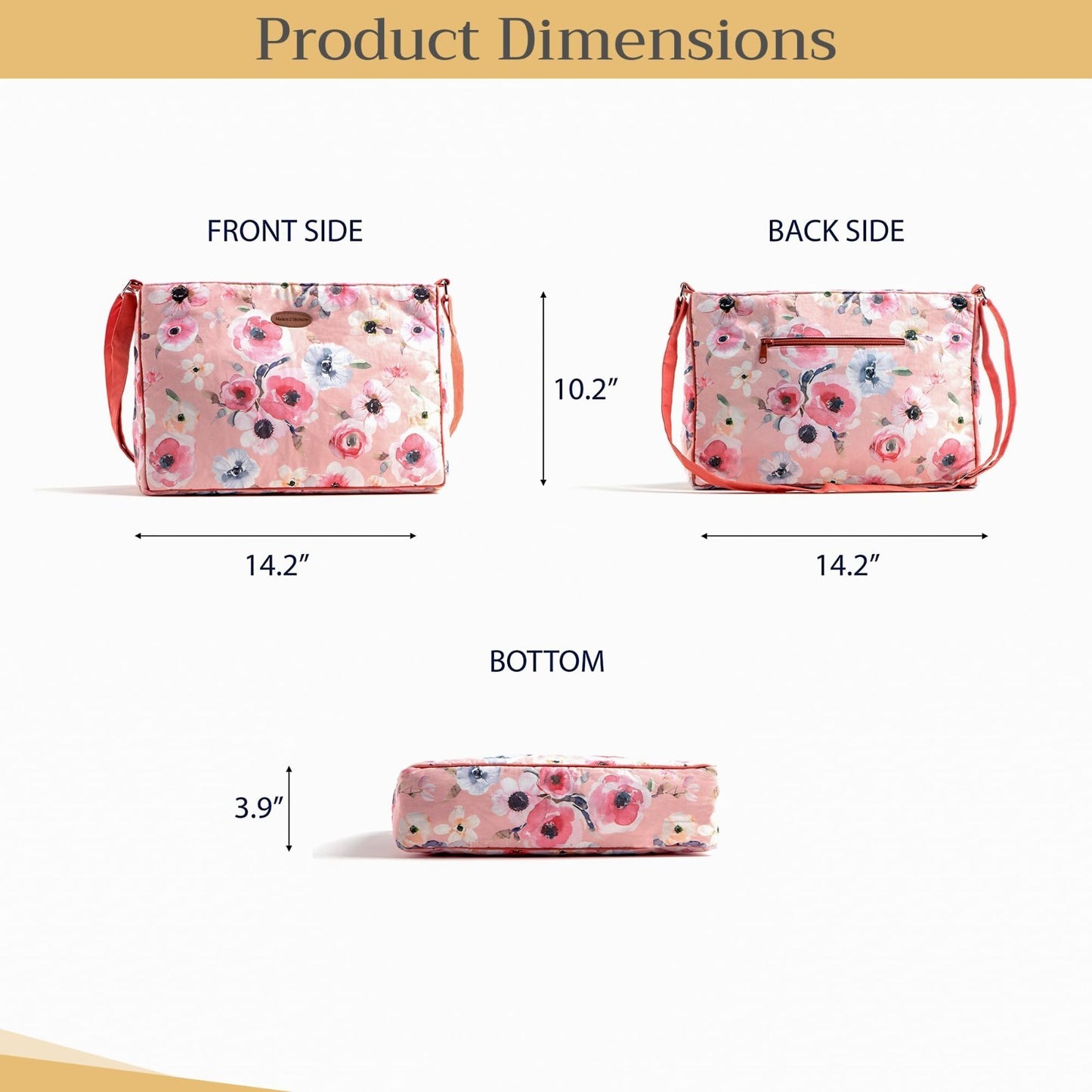Stylish Women's Cotton Shoulder Handbag   Versatile Tote Bag for Everyday Use4