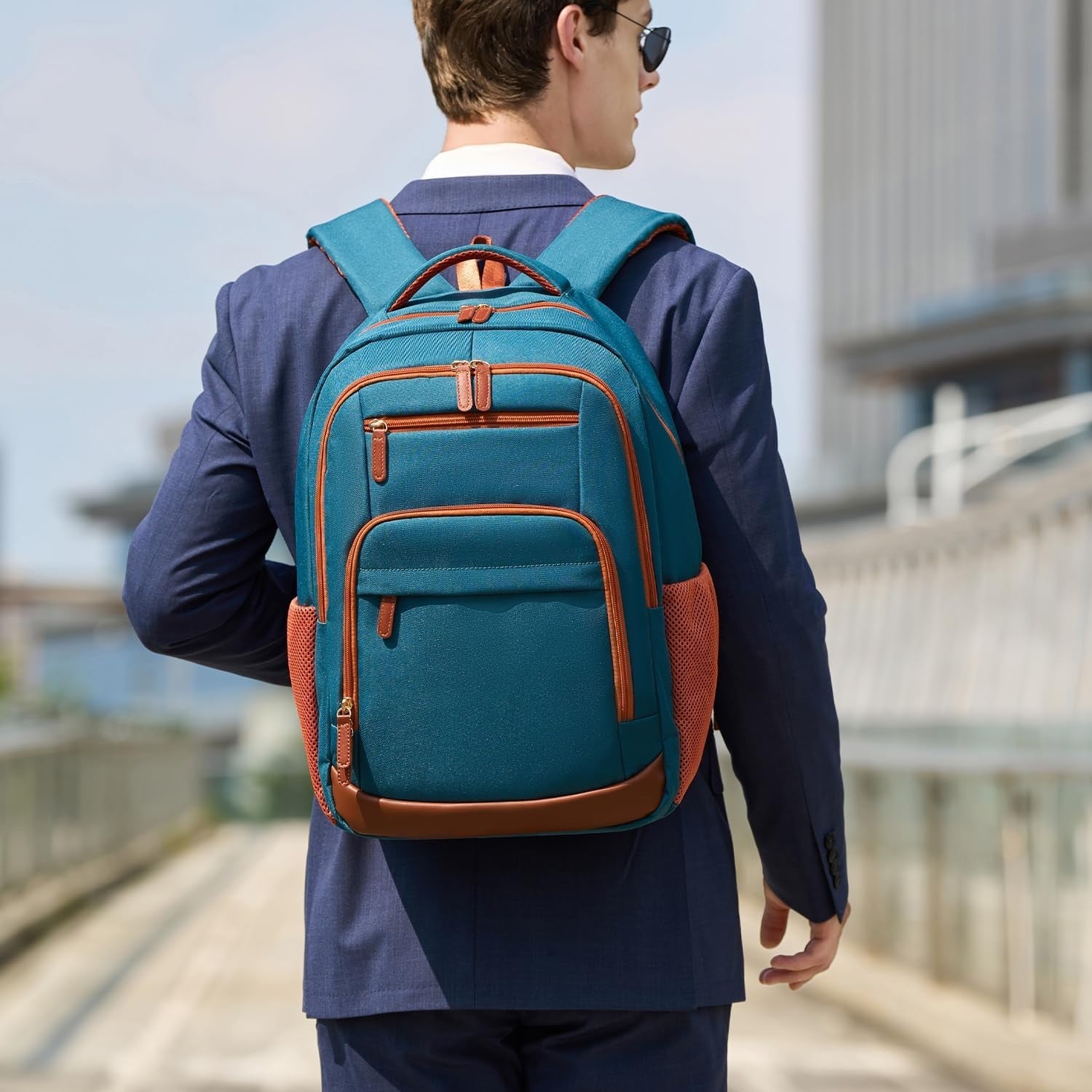 40L Travel Backpack for Men & Women, TSA Approved Carry-On, Fits 17" Laptop, Dar2