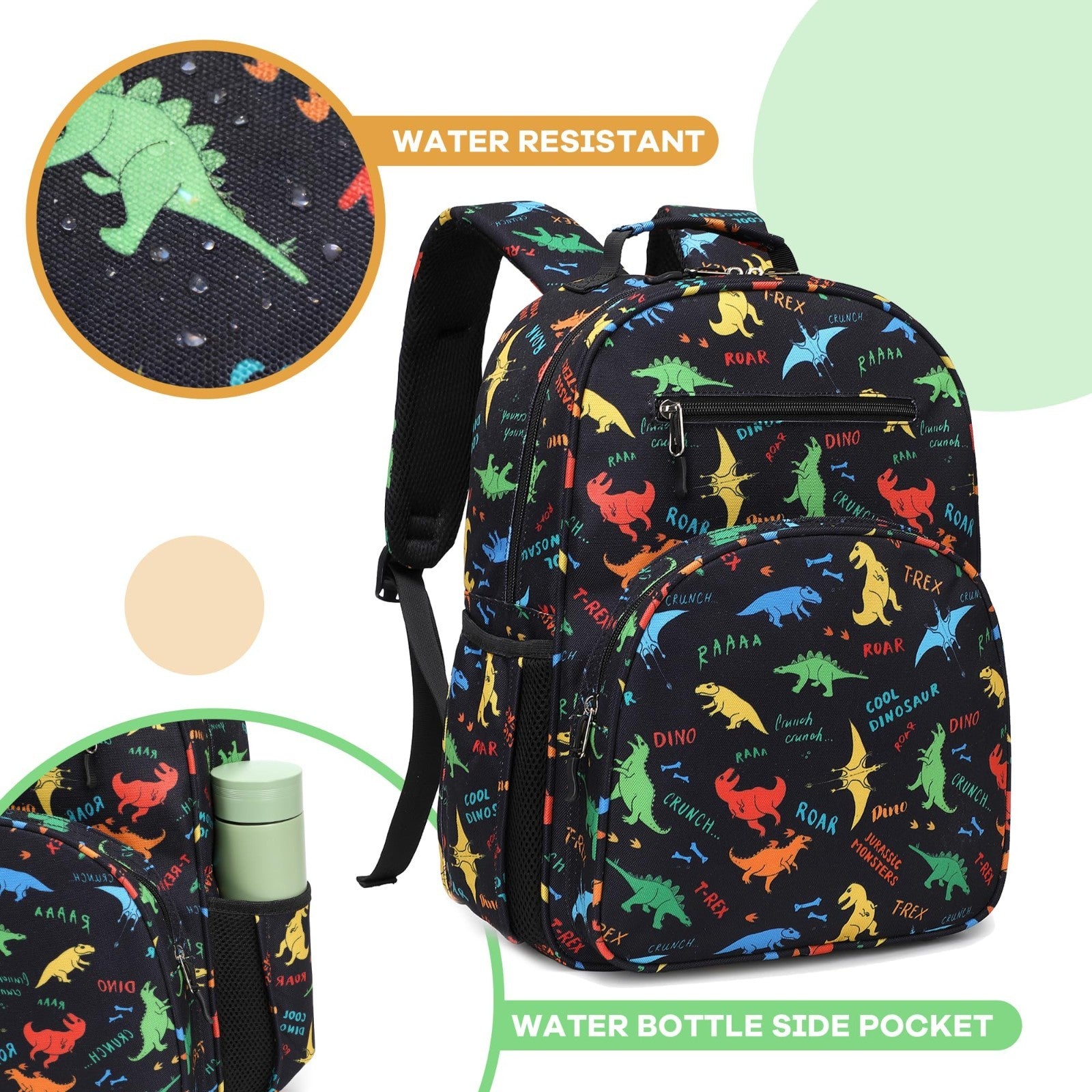 Cute Lightweight Dinosaur Backpack for Boys, Kids School Bag Ages 4 8, Kindergar2