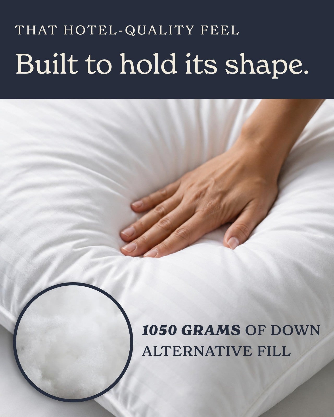 Soft Down Alternative Bed Pillows Set of 2 - Standard/Queen Size, Comfort for Al3