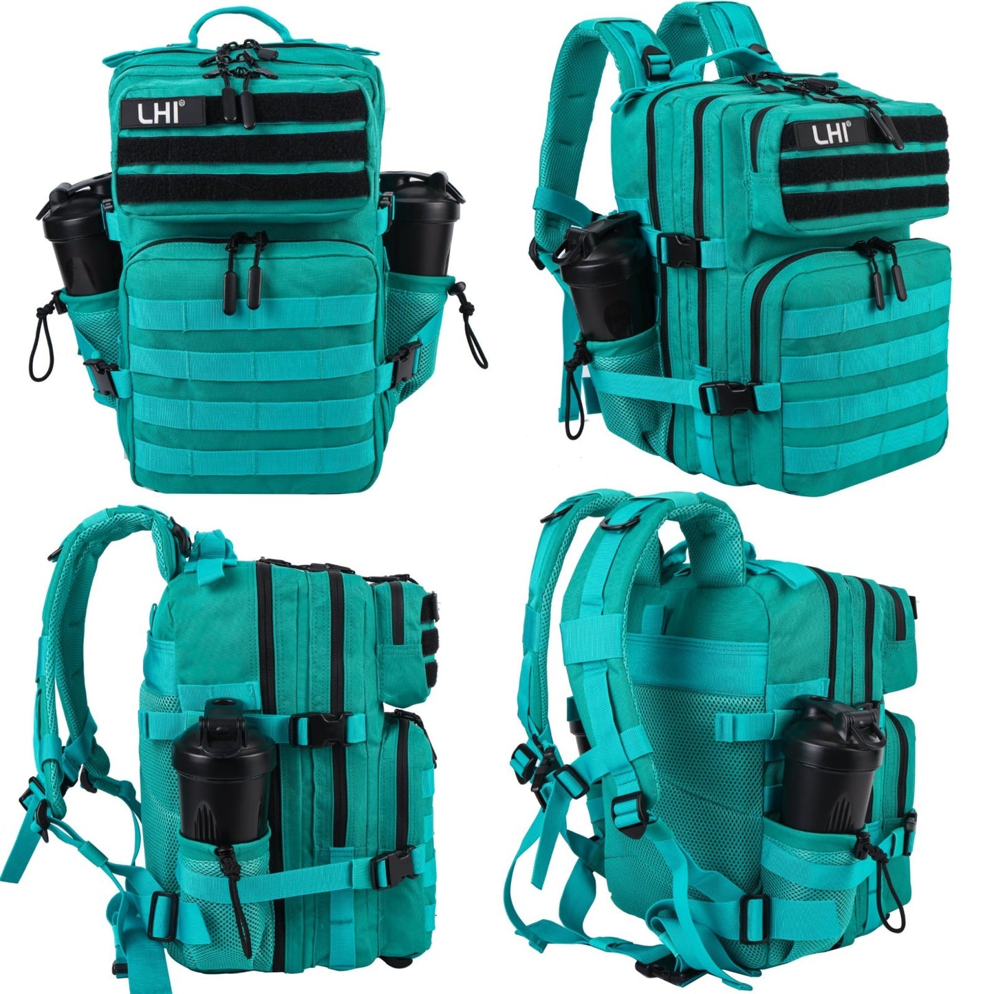 Tactical Military Backpack 25L/35L Army Assault Pack Rucksack with Water Bottle2