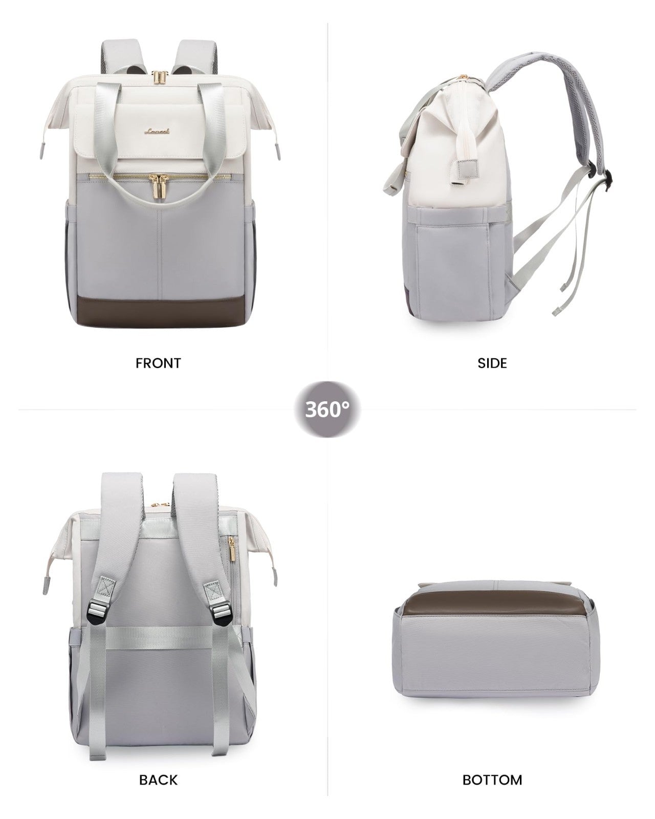 Large Capacity 17.3" Laptop Backpack for Women, Waterproof Travel Bag with USB P7