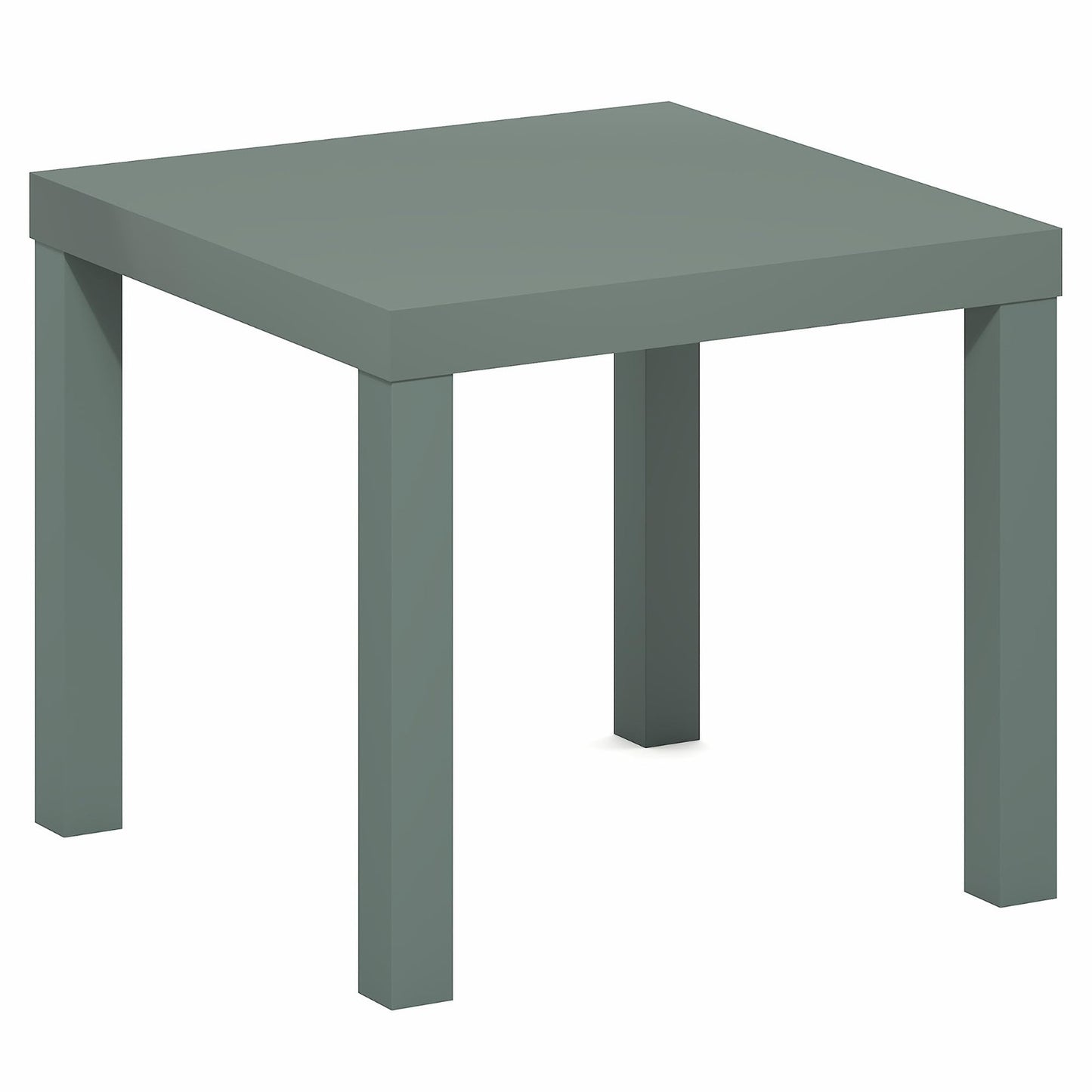 Modern Square Side Table - 1.8" Thick Top, Simple Nightstand, Toolless Assembly,5