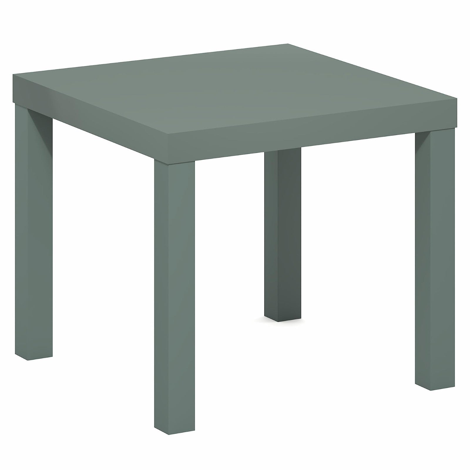Modern Square Side Table - 1.8" Thick Top, Simple Nightstand, Toolless Assembly,5