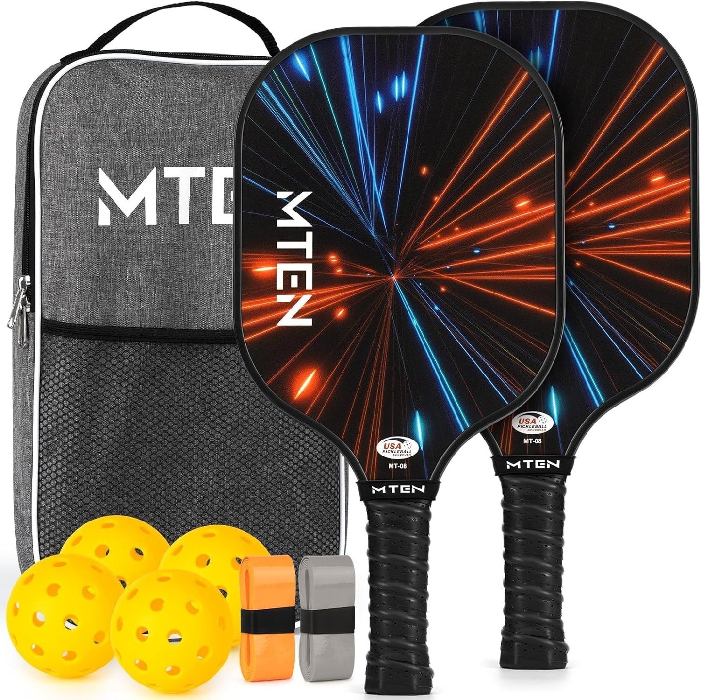 Pickleball Paddle Set of 2/4/1 - USAPA Approved Fiberglass Rackets, Lightweight1