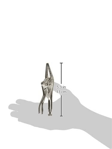 Locking Pliers Long Nose 4-Inch (100mm) - Heavy Duty Grip Tool for Precision Wor2