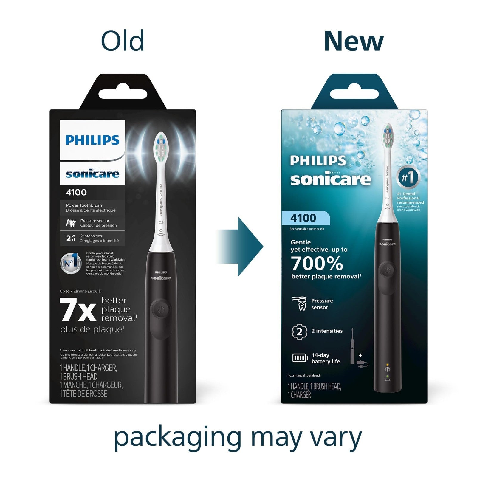 Rechargeable Electric Toothbrush, 700% Plaque Removal, Pressure Sensor, 2 Settin2