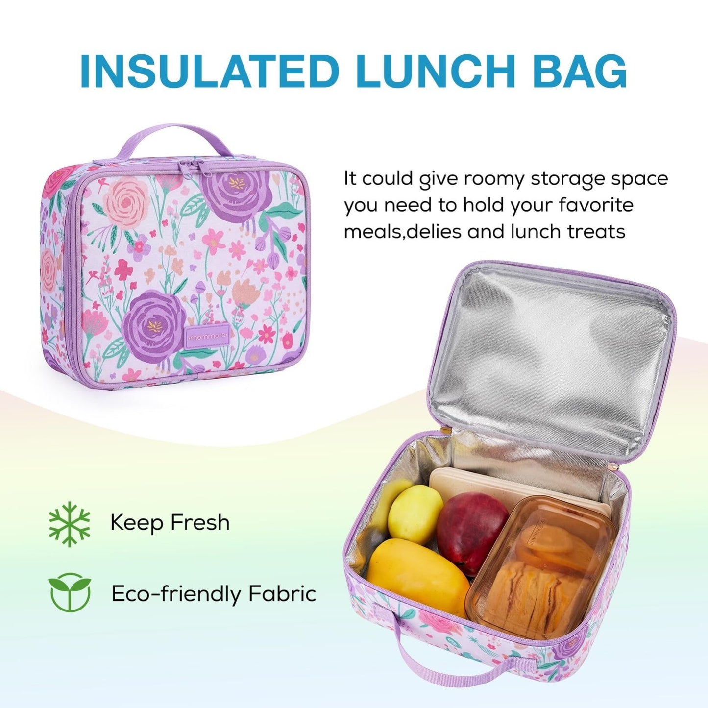 Kids Backpack Set for Preschool & Kindergarten, 3-Piece with Lunch Box & Pencil4