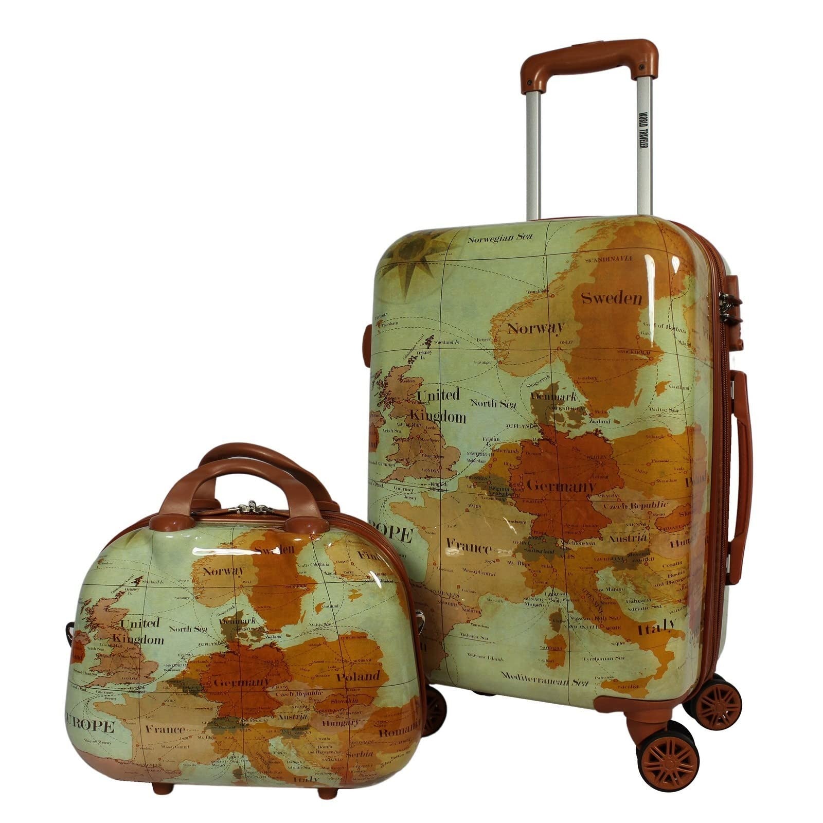 Expandable 2-Piece Carry-On Spinner Luggage Set with TSA Lock for Travel1