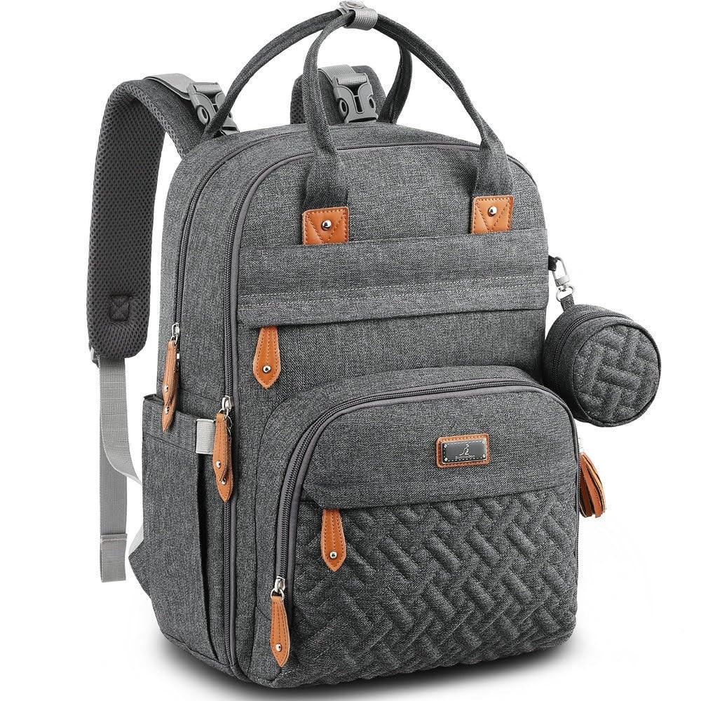 Multi Function Water Resistant Diaper Bag Backpack   Baby Travel Tote, Changing1