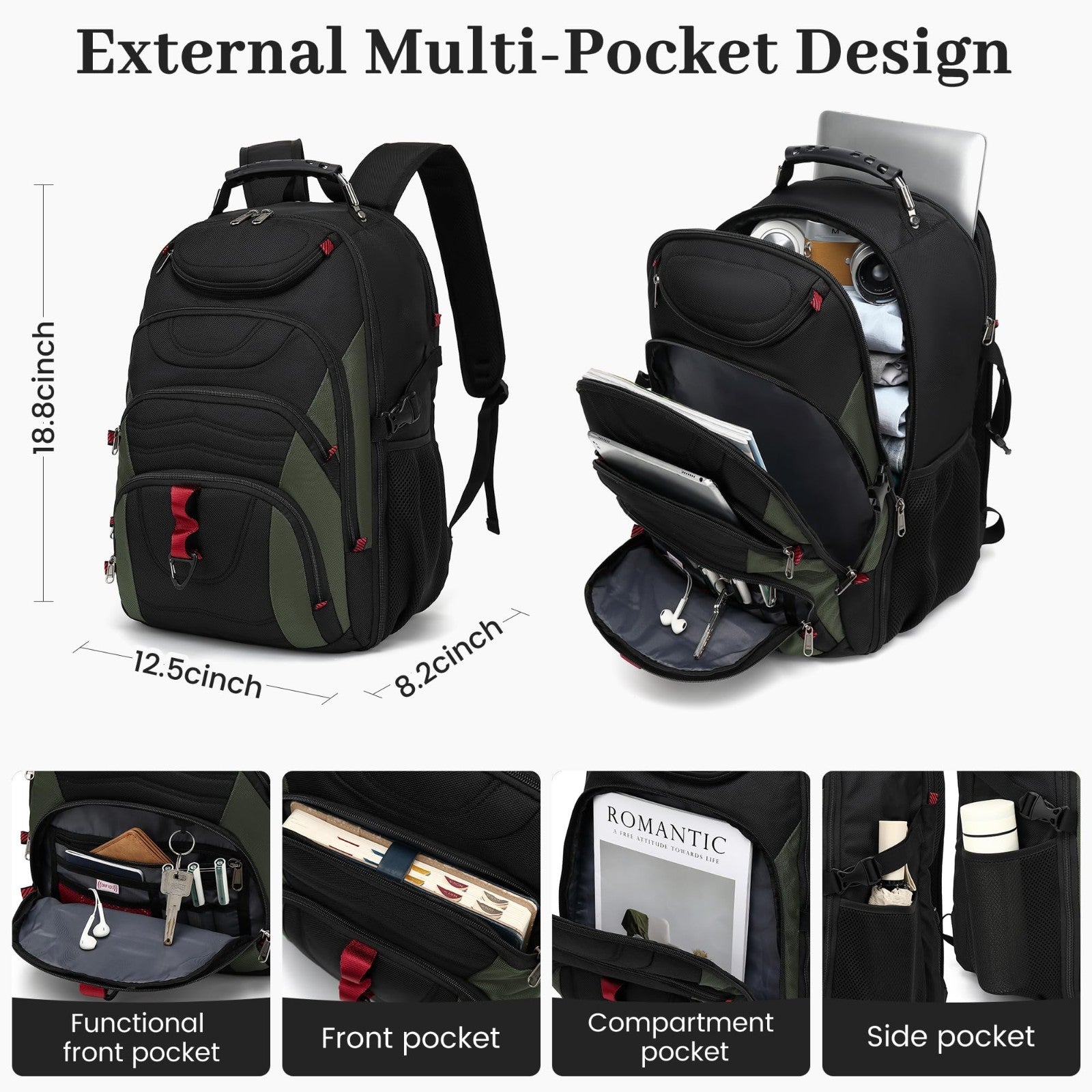 Large 55L Vacuum Seal Backpack for Travel with Detachable Compression Bag, Water7