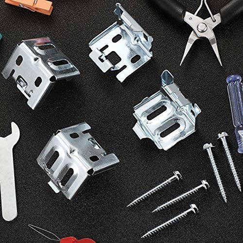 12 Mini Blind Brackets for Window Blinds with Screws - 1.18x1.18 Inch, Set of 122