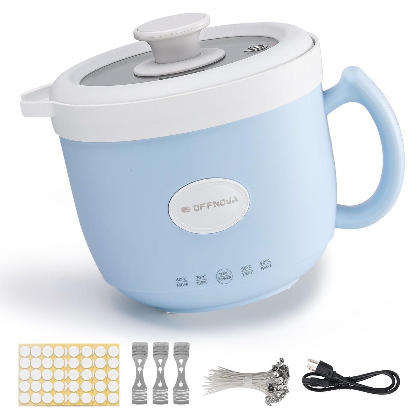 1.2L Wax Melter & Candle Making Kit with Pouring Spout - Easy Clean, DIY Gift0