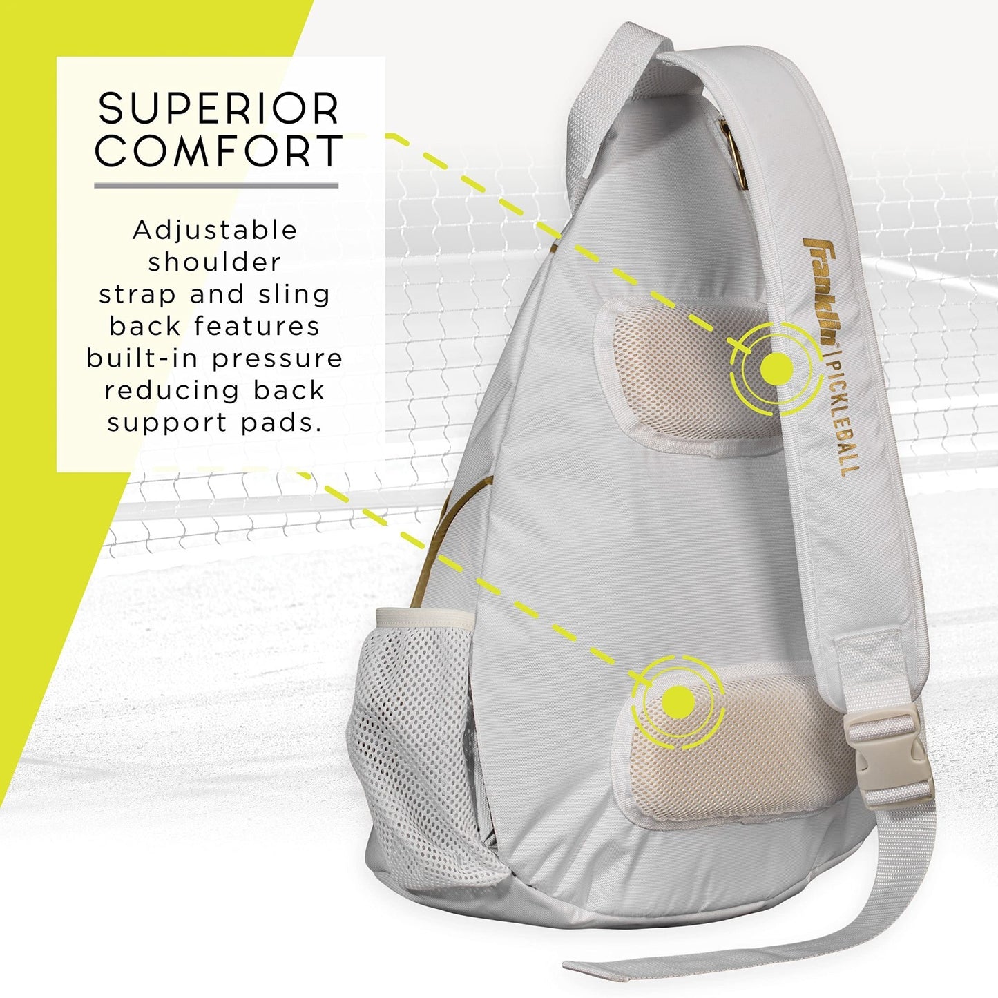 Pickleball Sling Bag Backpack - Lightweight, Durable, Adjustable Straps, Storage3