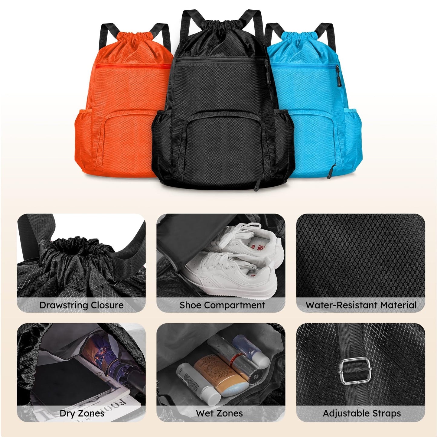 3-Piece Hard Shell Luggage Set with Spinner Wheels, Carry-On Suitcase & Packing8
