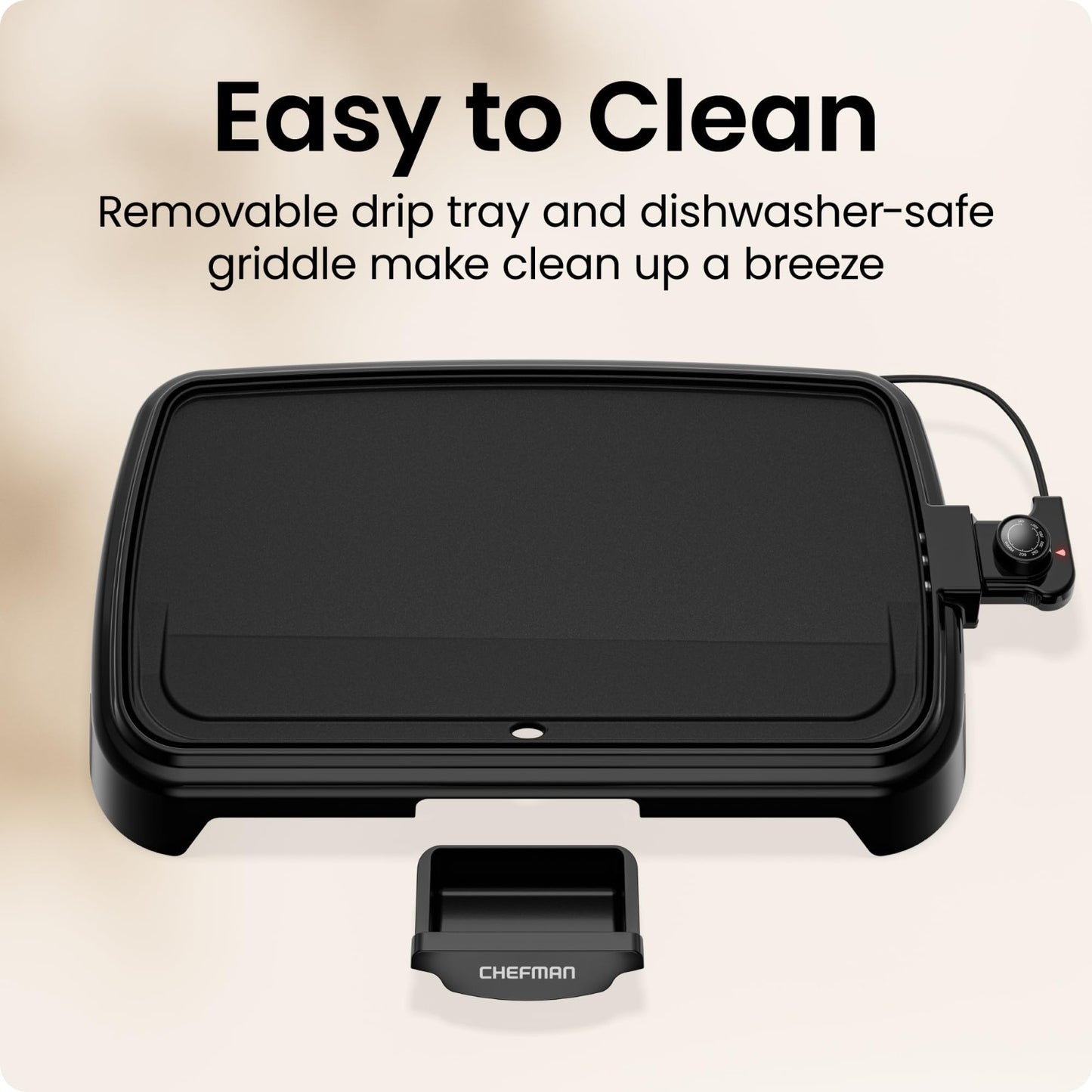 Extra Large Electric Griddle with Removable Temperature Control, Nonstick Surfac4