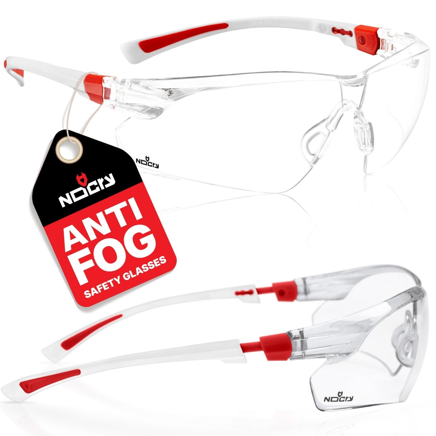 Lightweight Safety Glasses for Men & Women   Adjustable, Scratch Resistant, Anti0