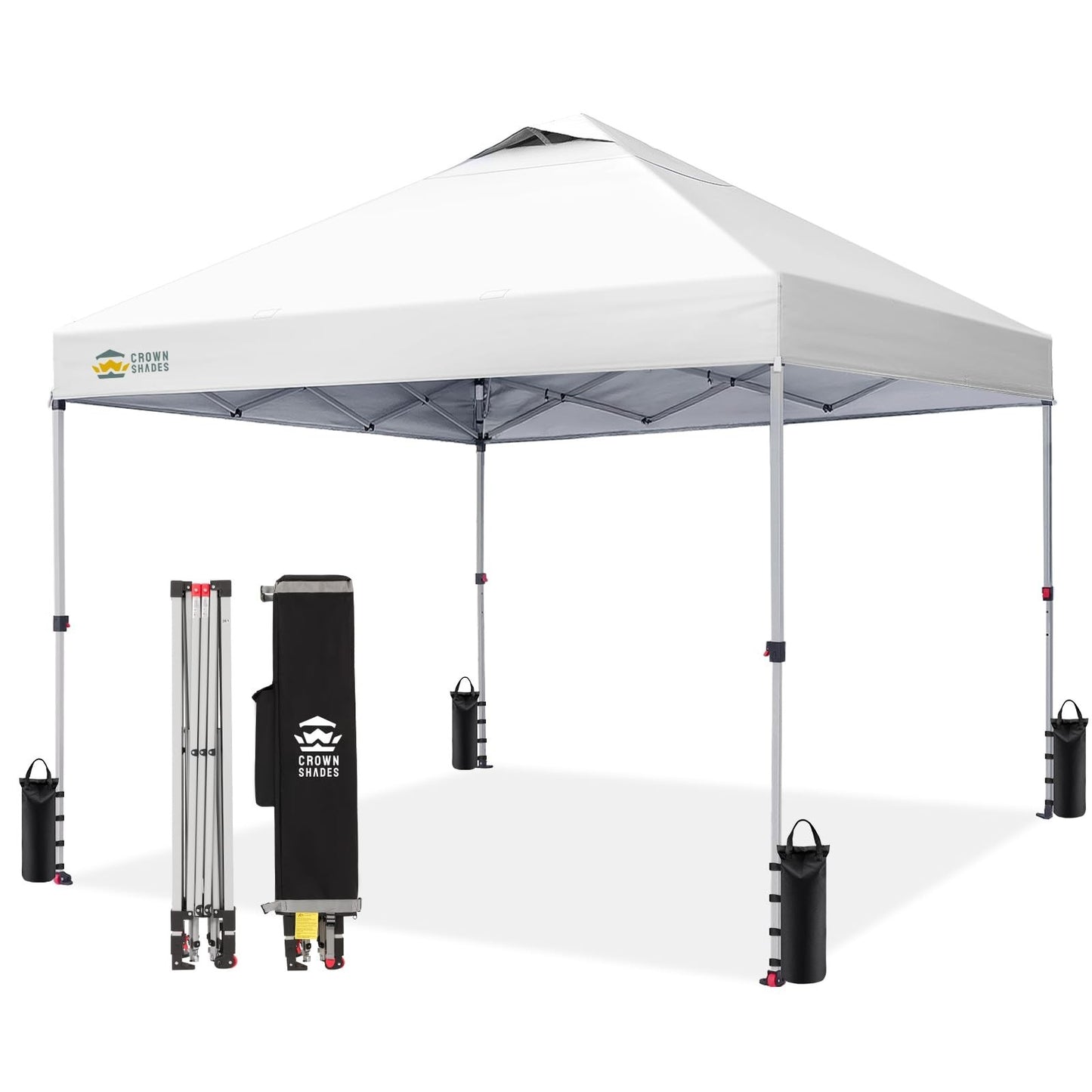 10x10 Pop Up Canopy Tent   Easy Setup, Portable Sun Shade for Events, Parties, C0