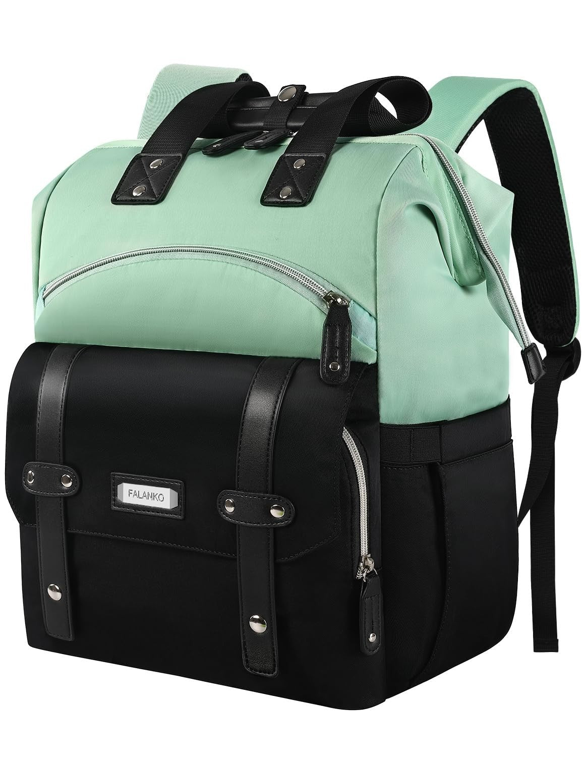 Stylish Anti Theft Laptop Backpack for 15.6" Laptops, Travel & College Use, Gree1