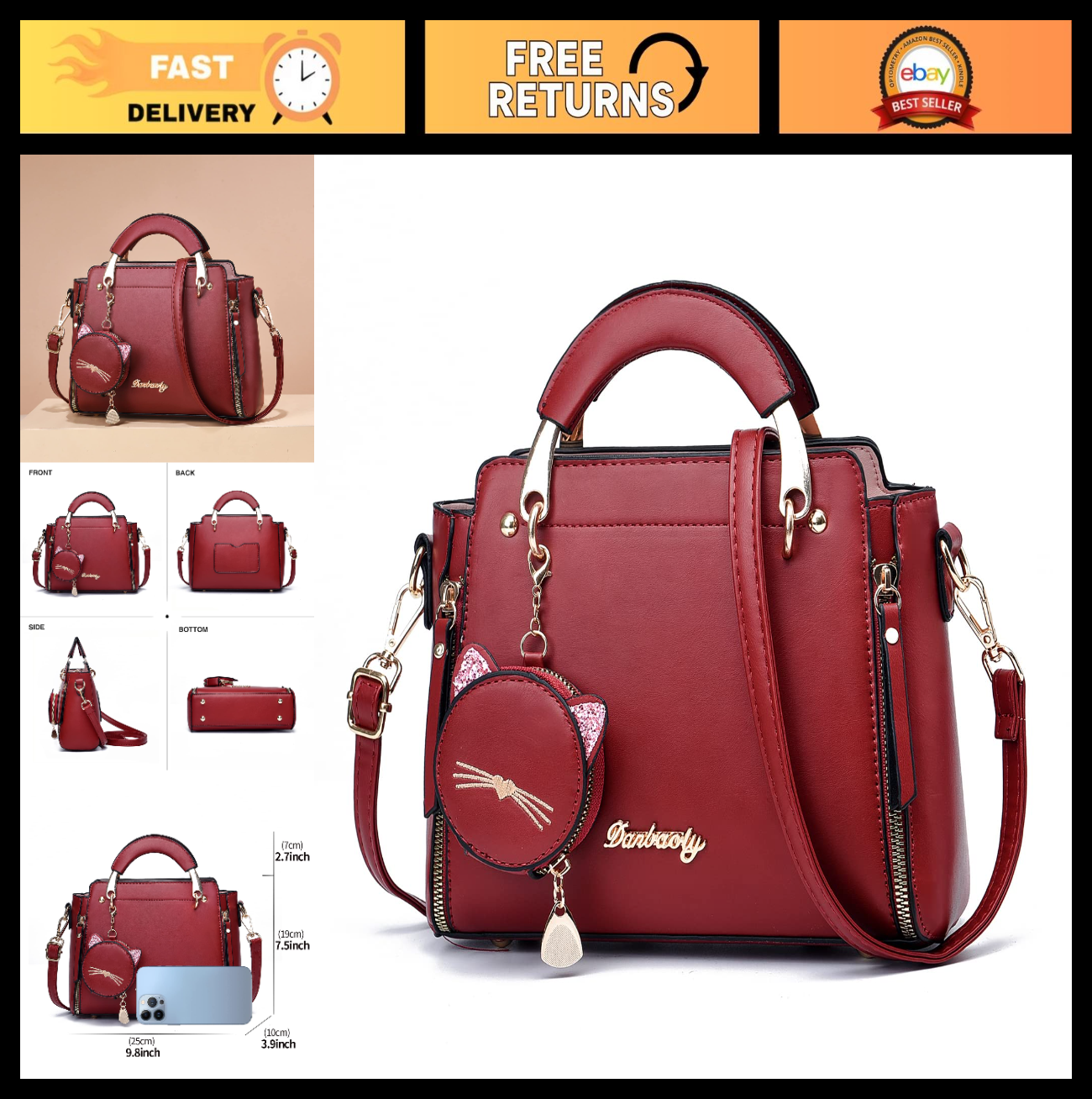 Stylish Women's Crossbody Handbags, Top Handle Satchel & Small Tote Bags0