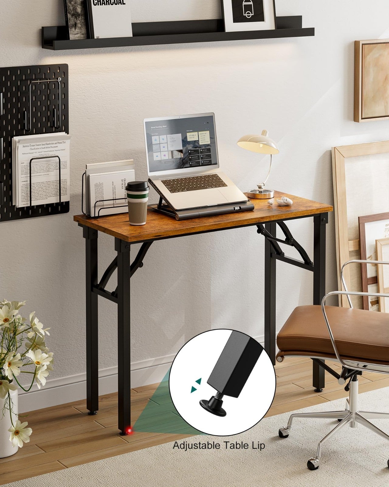 Compact Folding Laptop Desk – 35.8" Portable Table for Small Spaces, Easy Storag5