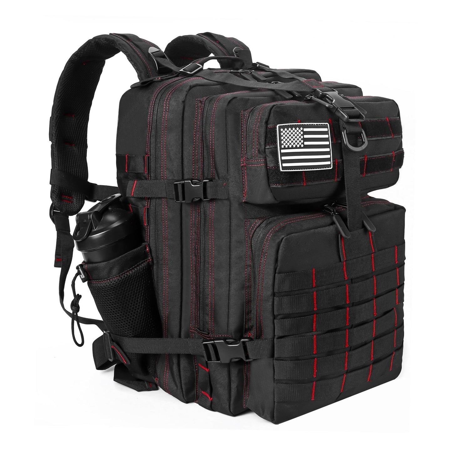 Tactical 45L Military Backpack for Men & Women   3 Day Assault Rucksack, Molle S1