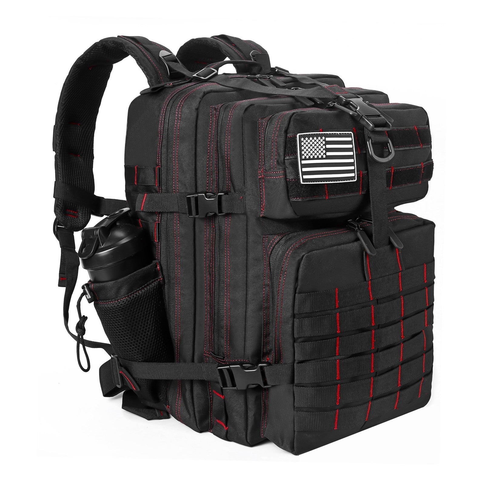 Tactical 45L Military Backpack for Men & Women   3 Day Assault Rucksack, Molle S1