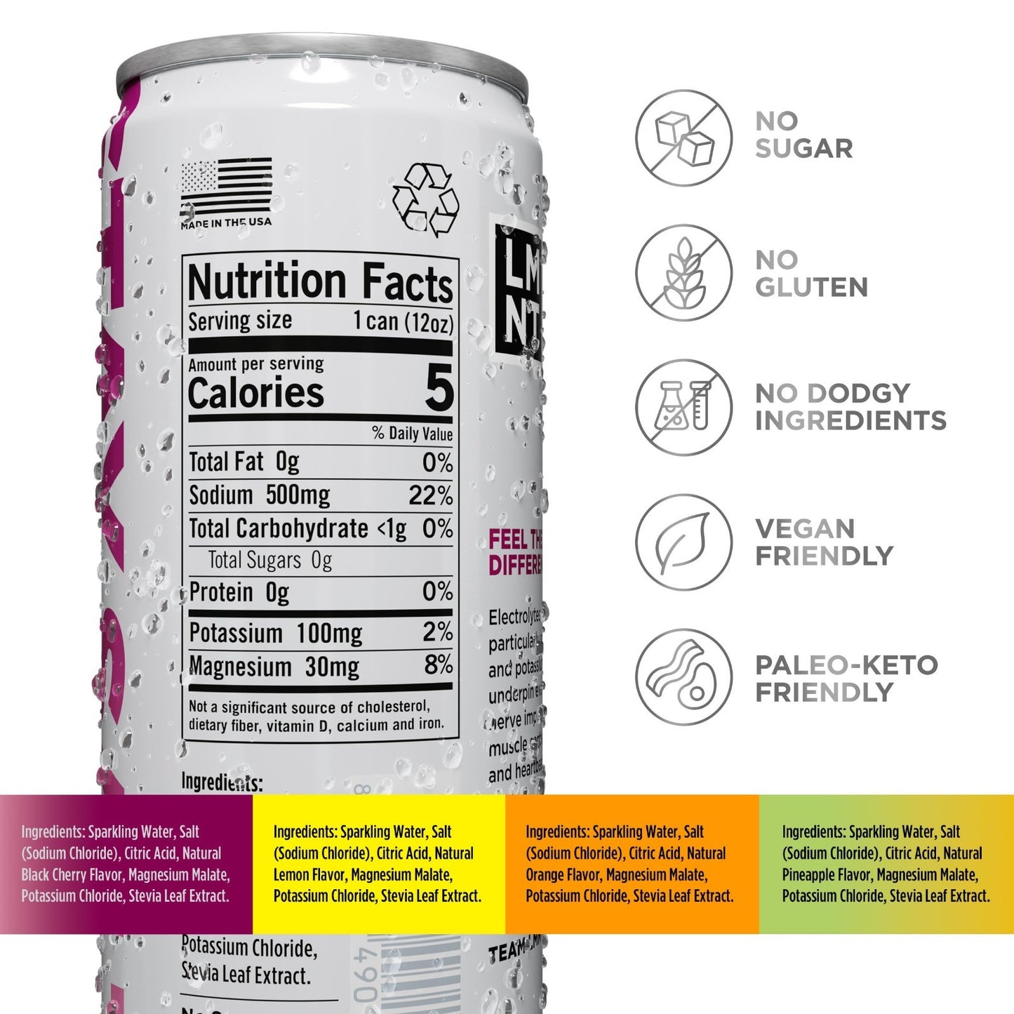 Electrolyte Sparkling Drink Variety Pack - 12-Count Hydration Boost, Low Sugar2