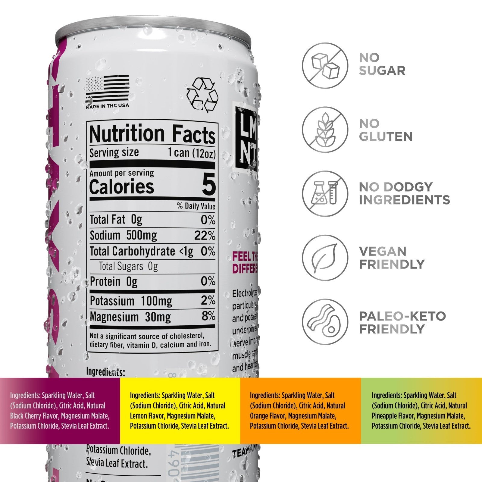 Electrolyte Sparkling Drink Variety Pack - 12-Count Hydration Boost, Low Sugar2