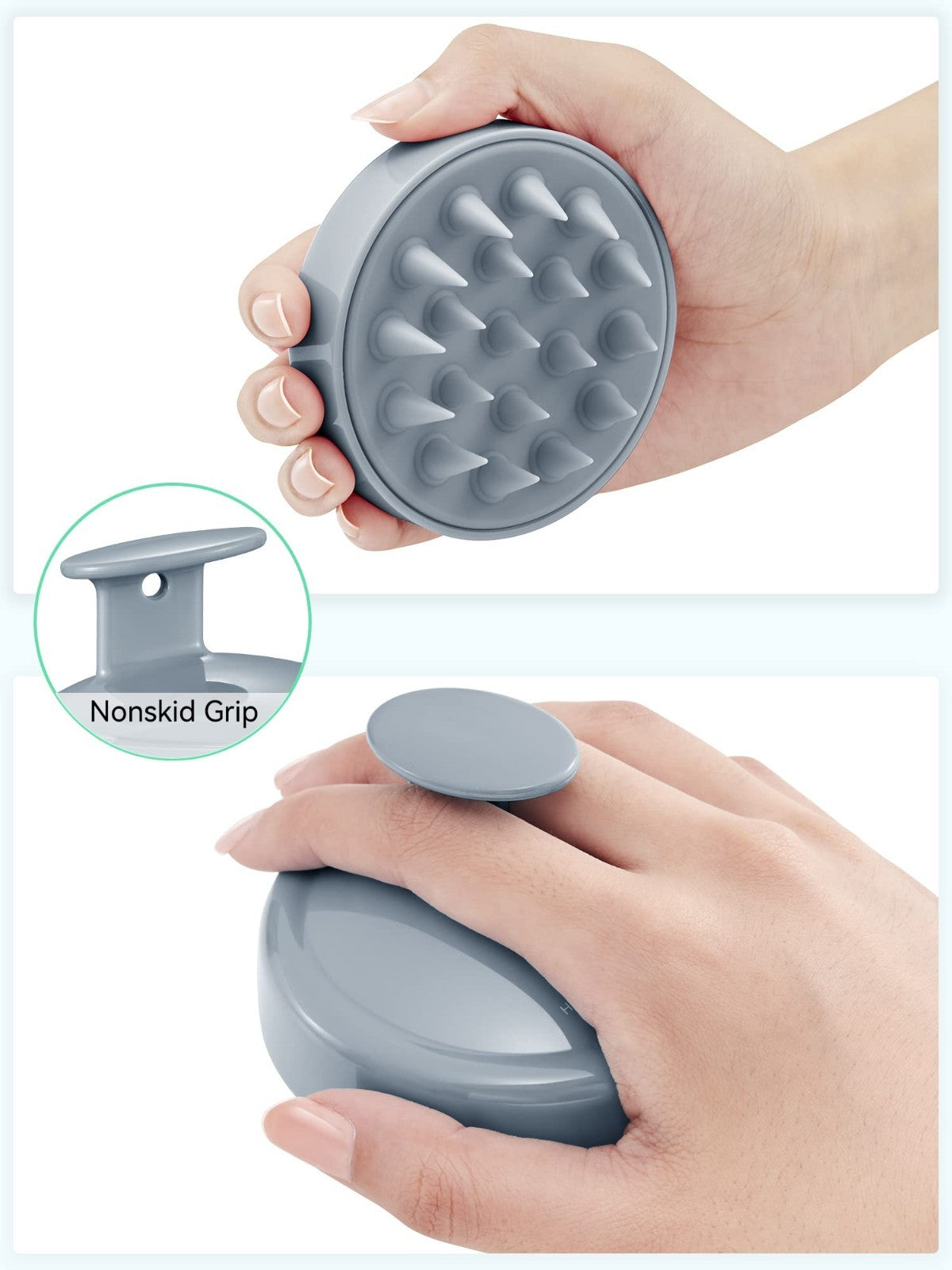 Scalp Massager Shampoo Brush   Soft Silicone Scrubber for Hair Growth, Dandruff2