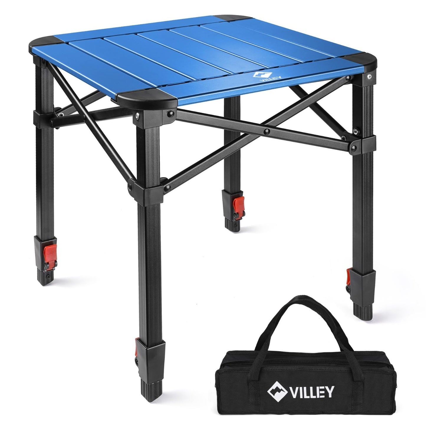 Lightweight Adjustable Folding Camping Table with Carry Bag - Perfect for Outdoo1