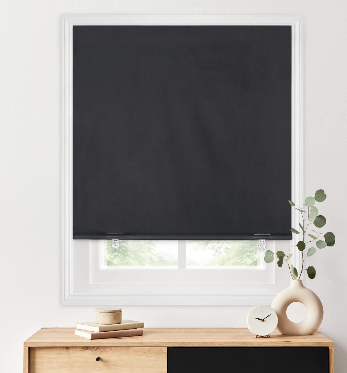 100% Blackout Roller Shades 36"x72" - No Tools, No Drill, Cordless, Thermal Insu1