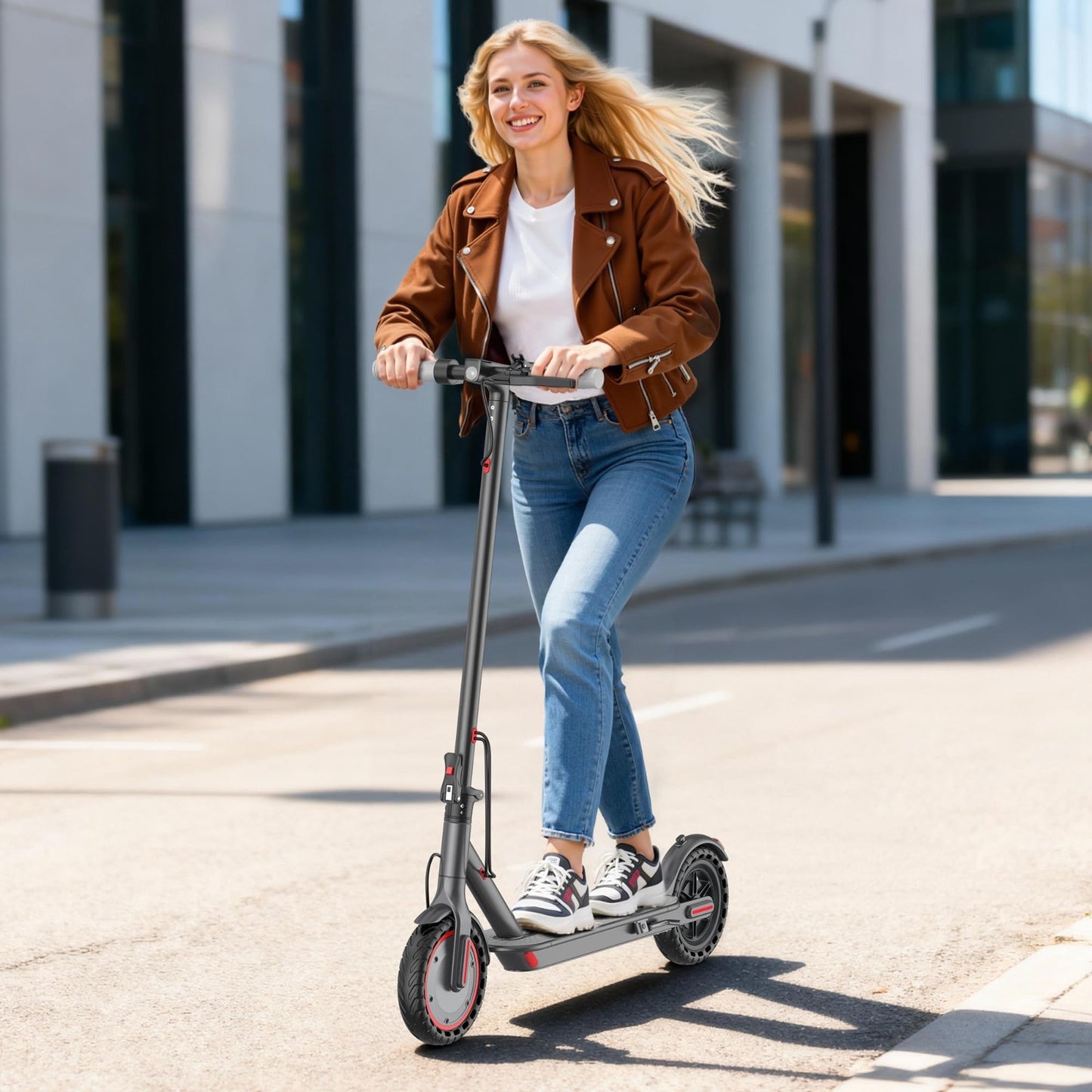 Electric Scooter 8.5''/10'' - 19/20MPH, 700/1000W Motor, 15/22 Mile Range, Porta6